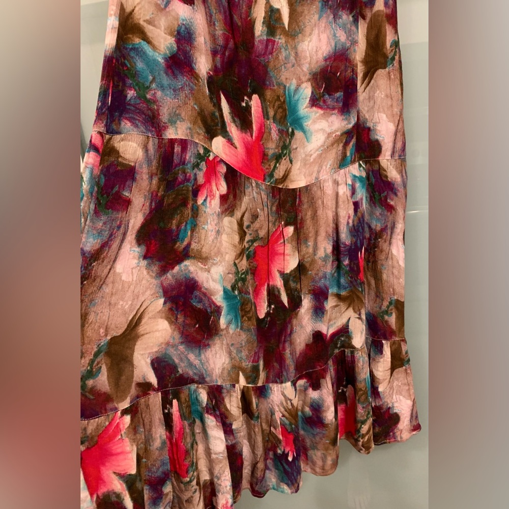 NWT, Soft Surroundings, Italian Dreams Tiered Maxi Dress. Size Medium Petite. - Picture 8 of 10